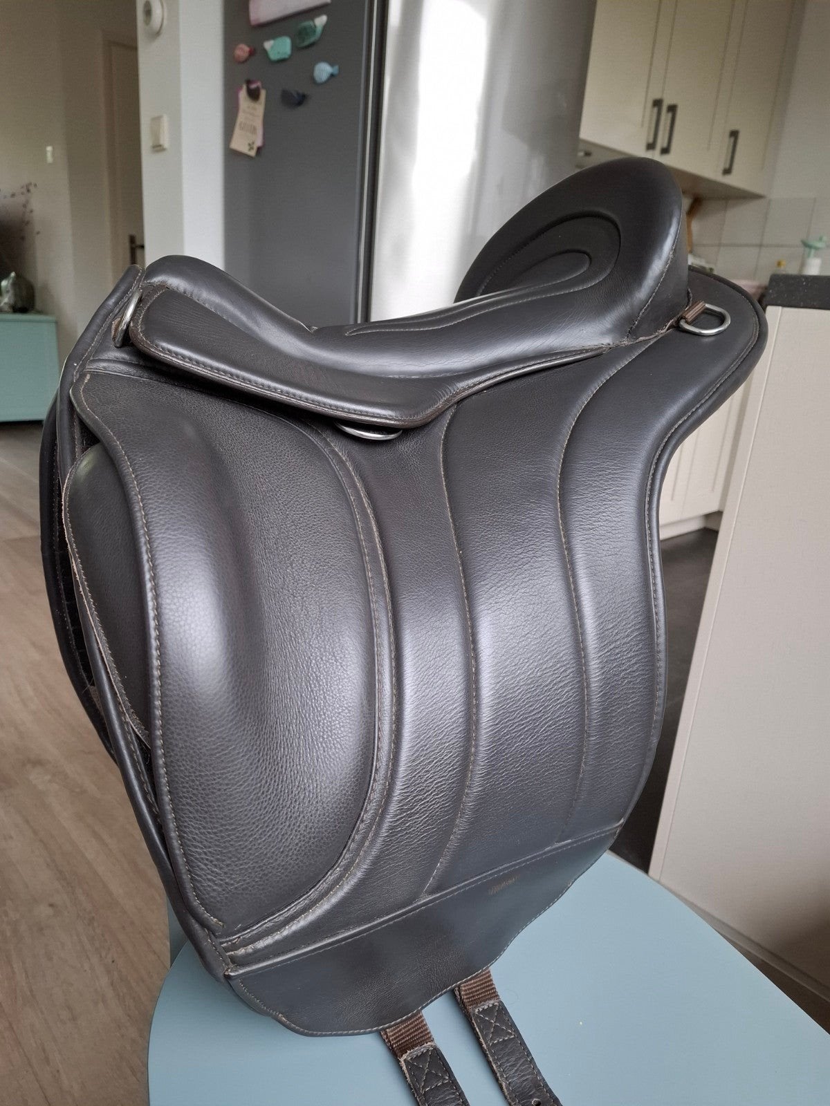 Bruin Edix union zadel maat L, Ophalen of Verzenden, Dressuur