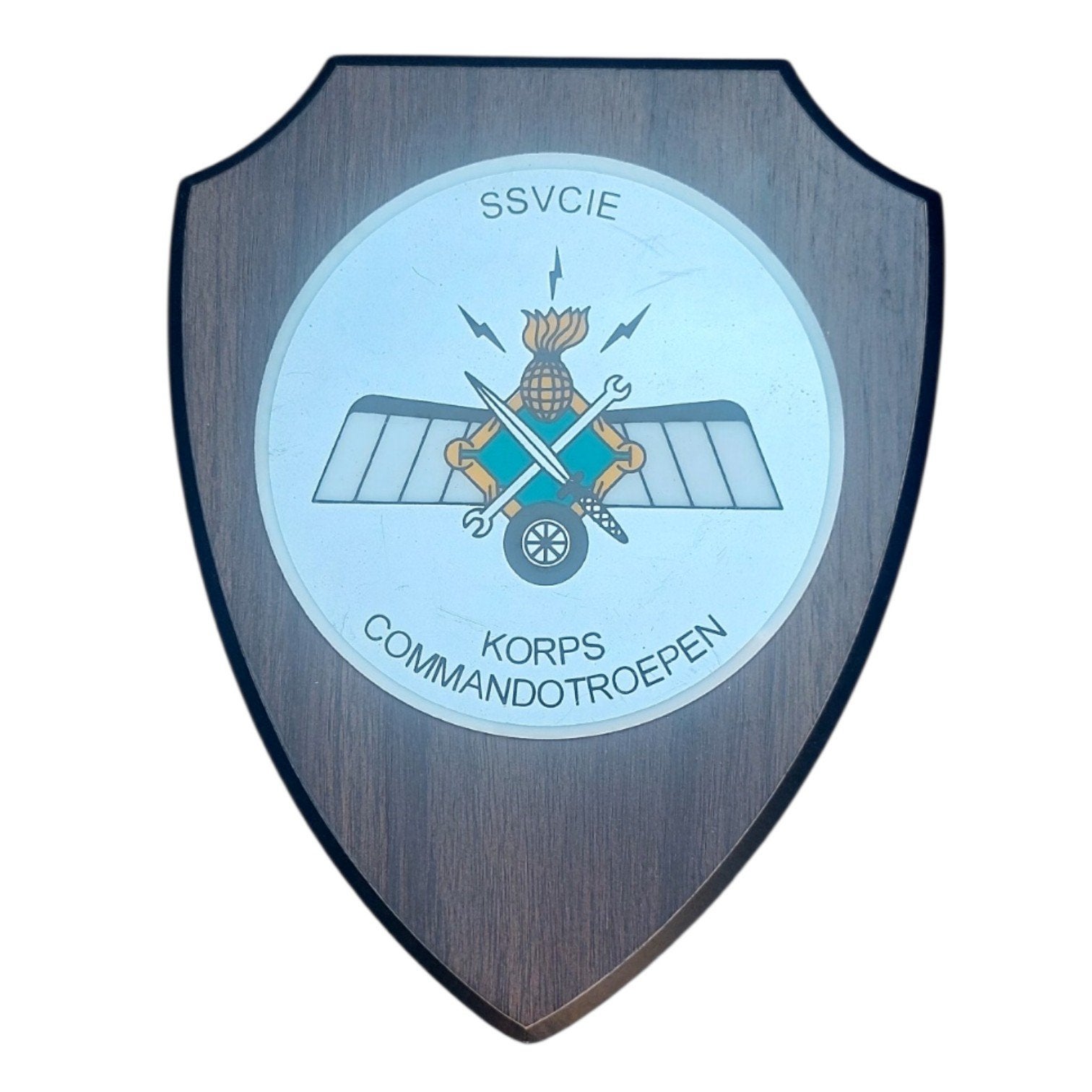 Wapenschild SSVCIE Korps Commando Troepen (KCT), Ophalen of Verzenden, Landmacht, Nederland, Embleem of Badge