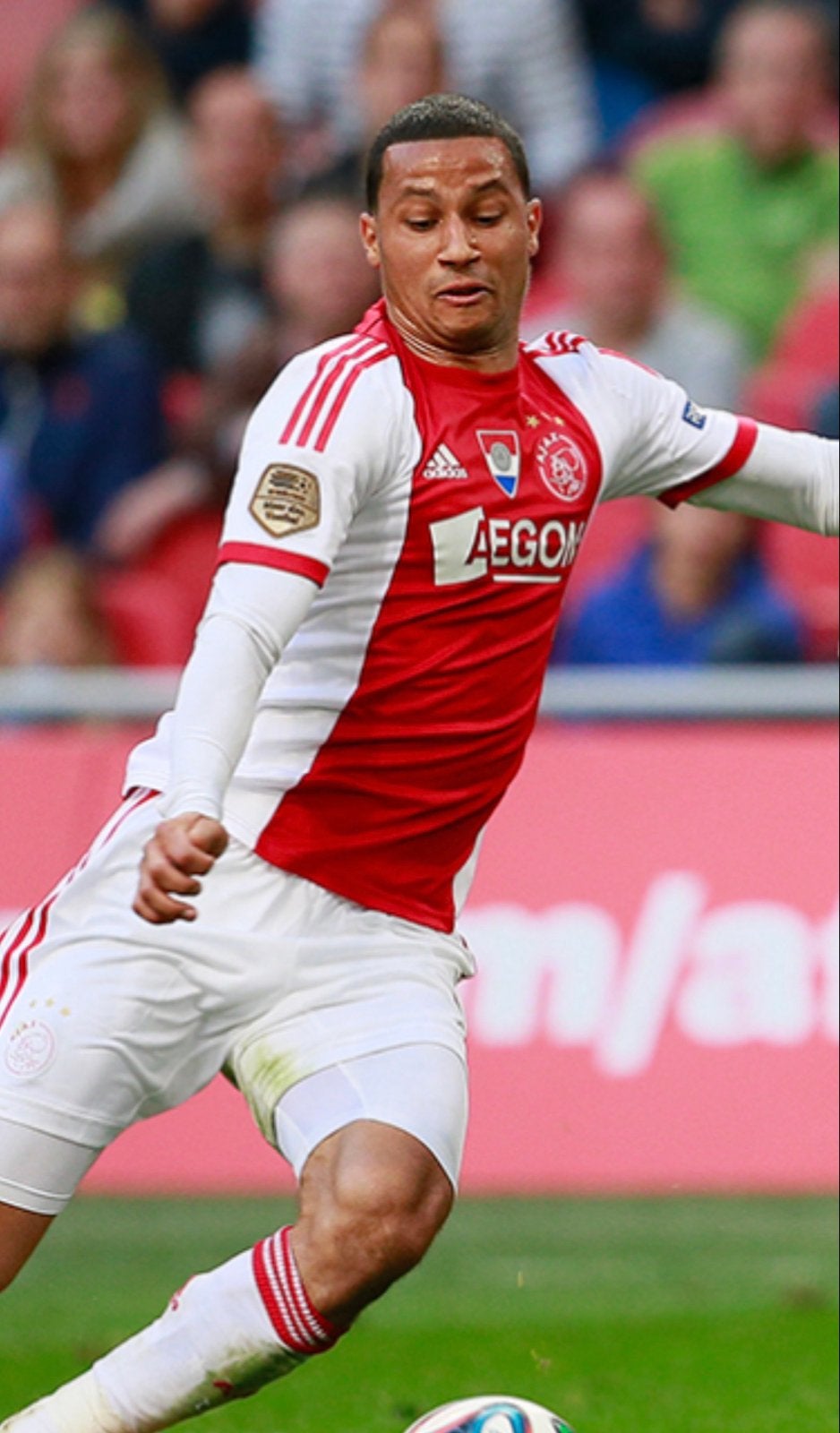 Gezocht: Ajax shirt met schild, match worn MATCHWORN, Ophalen, Gedragen, Blauw, Voetbal