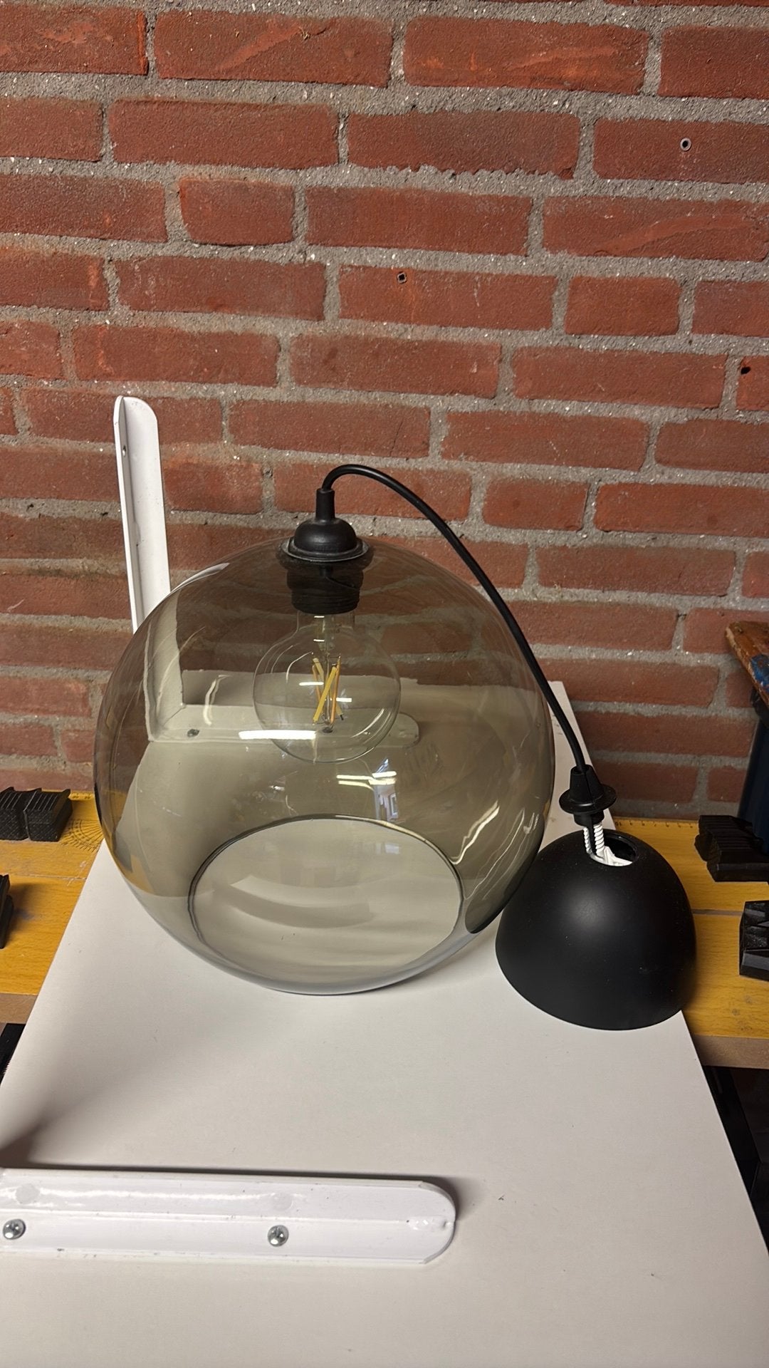 Hanglamp glas ikea, Ophalen, Zo goed als nieuw, Glas, Minder dan 50 cm