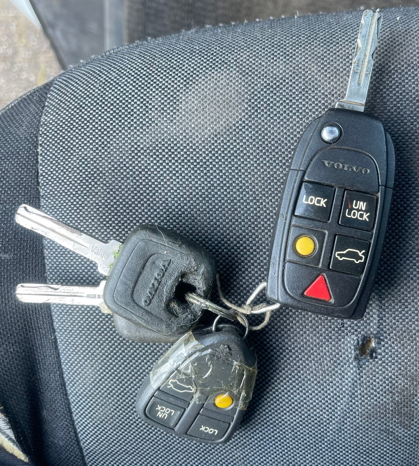 Autosleutel Volvo , programmeerbaar, Motoren, Ophalen, Gebruikt