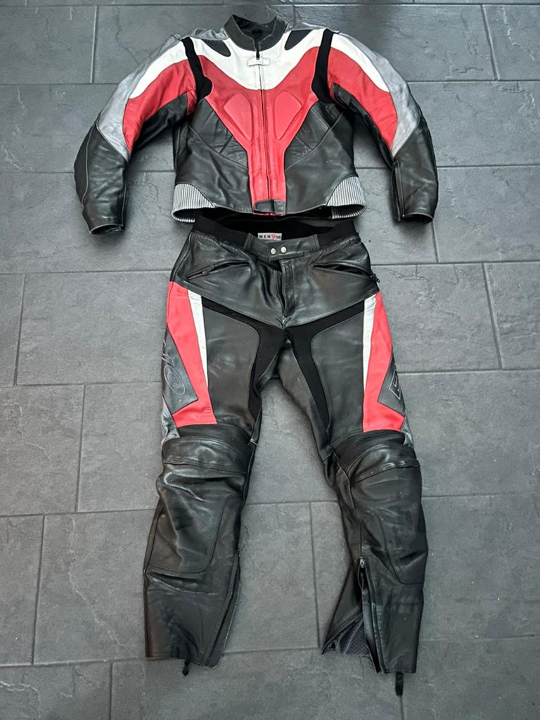 Motorpak leer maat 56, Ophalen, Tweedehands, Combipak