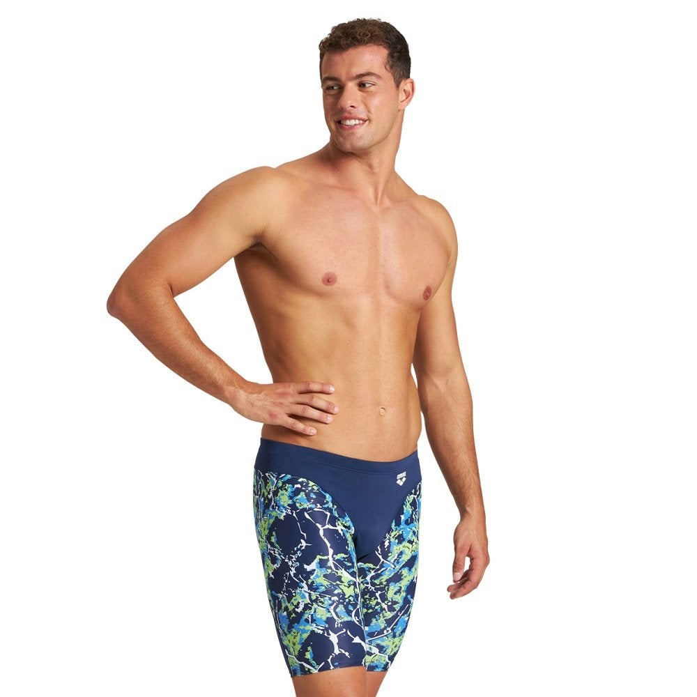 Nieuwe Arena M Earth Texture Jammer Navy-Soft Green Multi, C.da Cisterna, 84/85 62029 Tolentino (MC) Italië, Blauw, Overige maten
