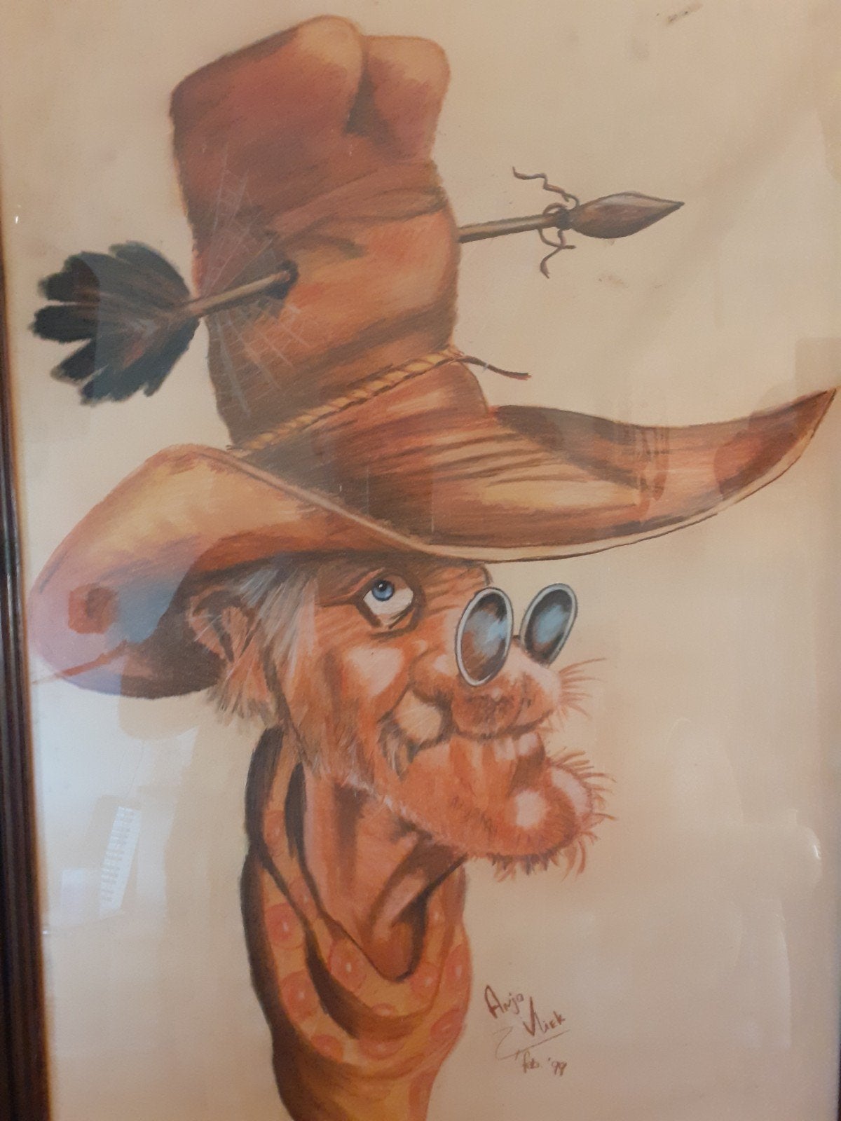 Schilderij Anja Vliek, Ophalen