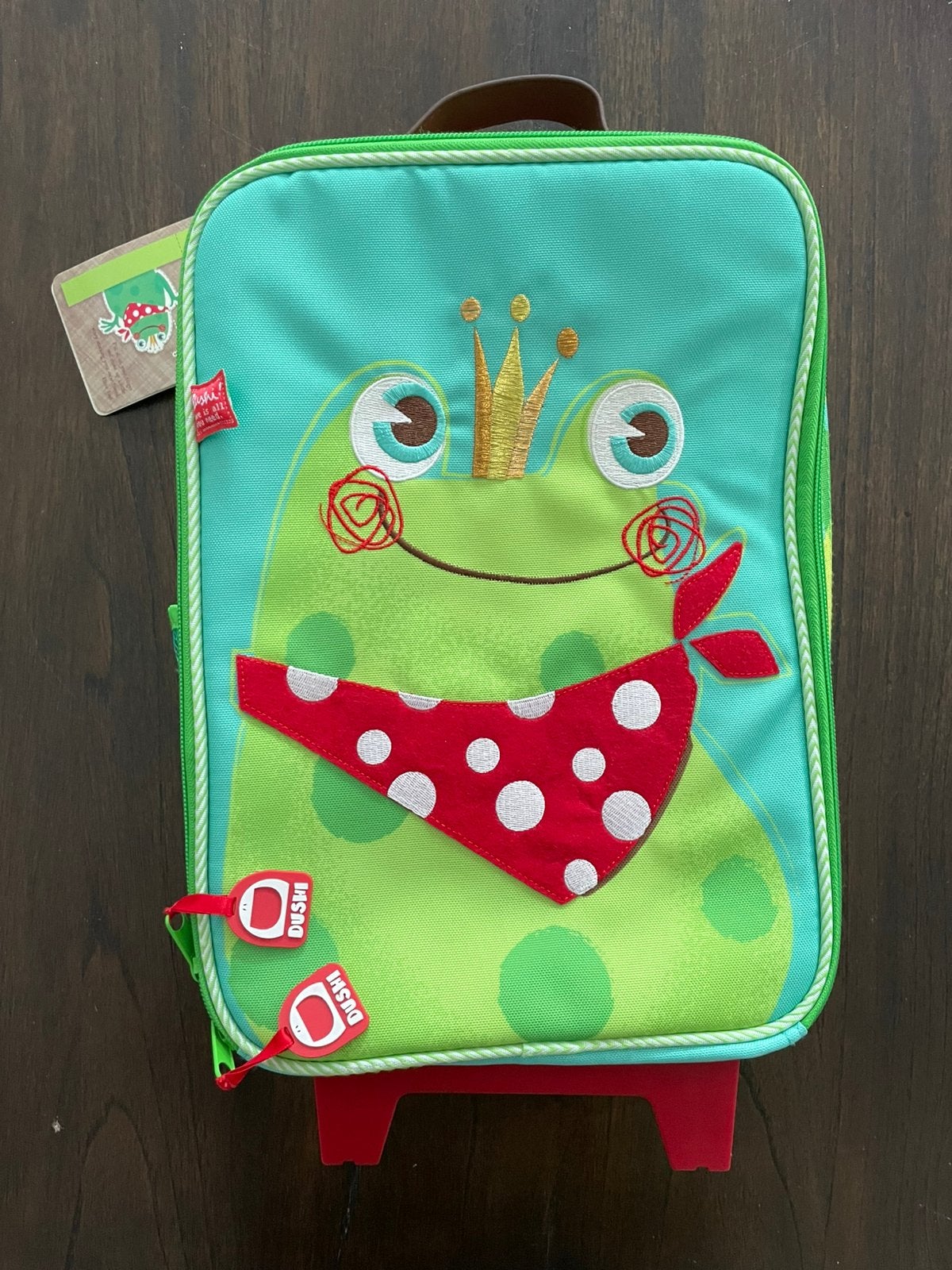Dushi trolley kinderkoffer koffer tas, Hard kunststof, Minder dan 50 cm, Ophalen of Verzenden, Zo goed als nieuw