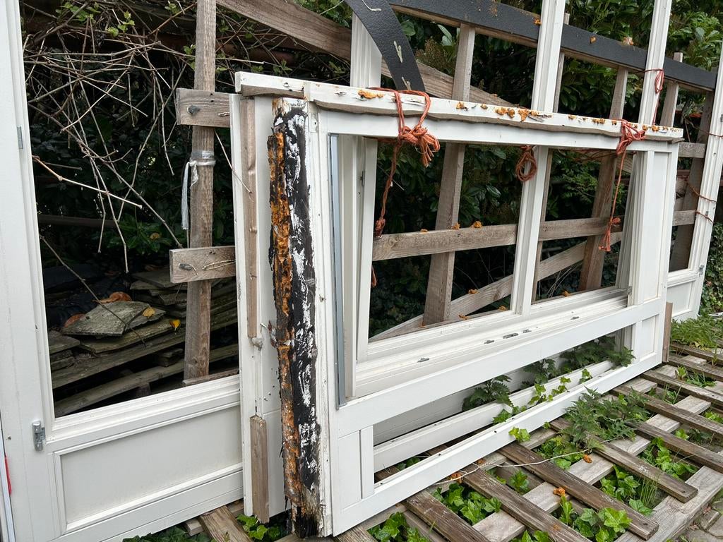 Complete pui, Doe-het-zelf en Verbouw, Kozijnen en Schuifpuien, Ophalen, 225 cm of meer, Zo goed als nieuw, Schuifpui