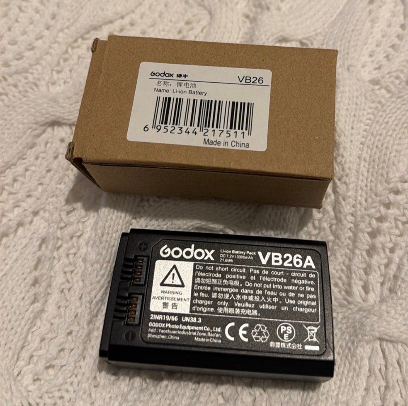 Godox flitser batterij voor V1 / V860 III, Ophalen of Verzenden, Zo goed als nieuw