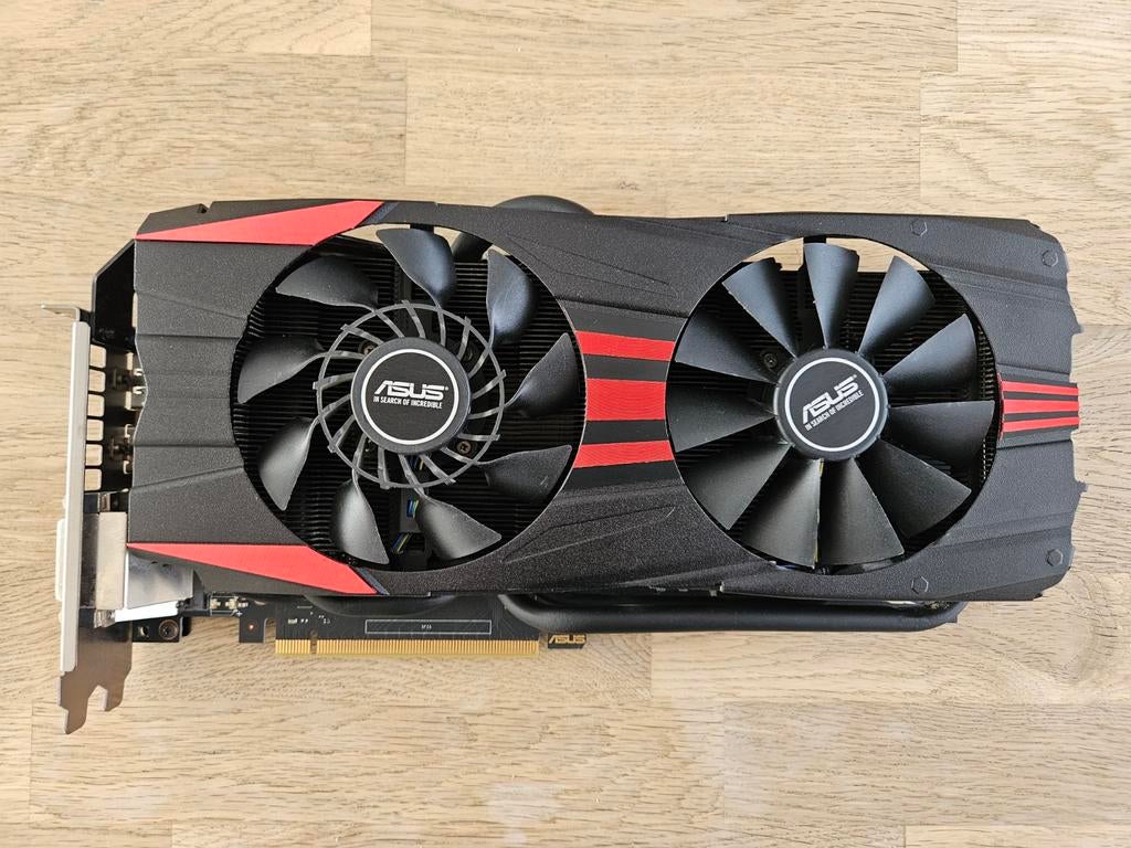 ASUS GTX960-DC2OC-2GD5-BLACK NVIDIA GeForce GTX960 2GB GDDR5, Computers en Software, Videokaarten, Zo goed als nieuw, Nvidia, PCI-Express 3.0