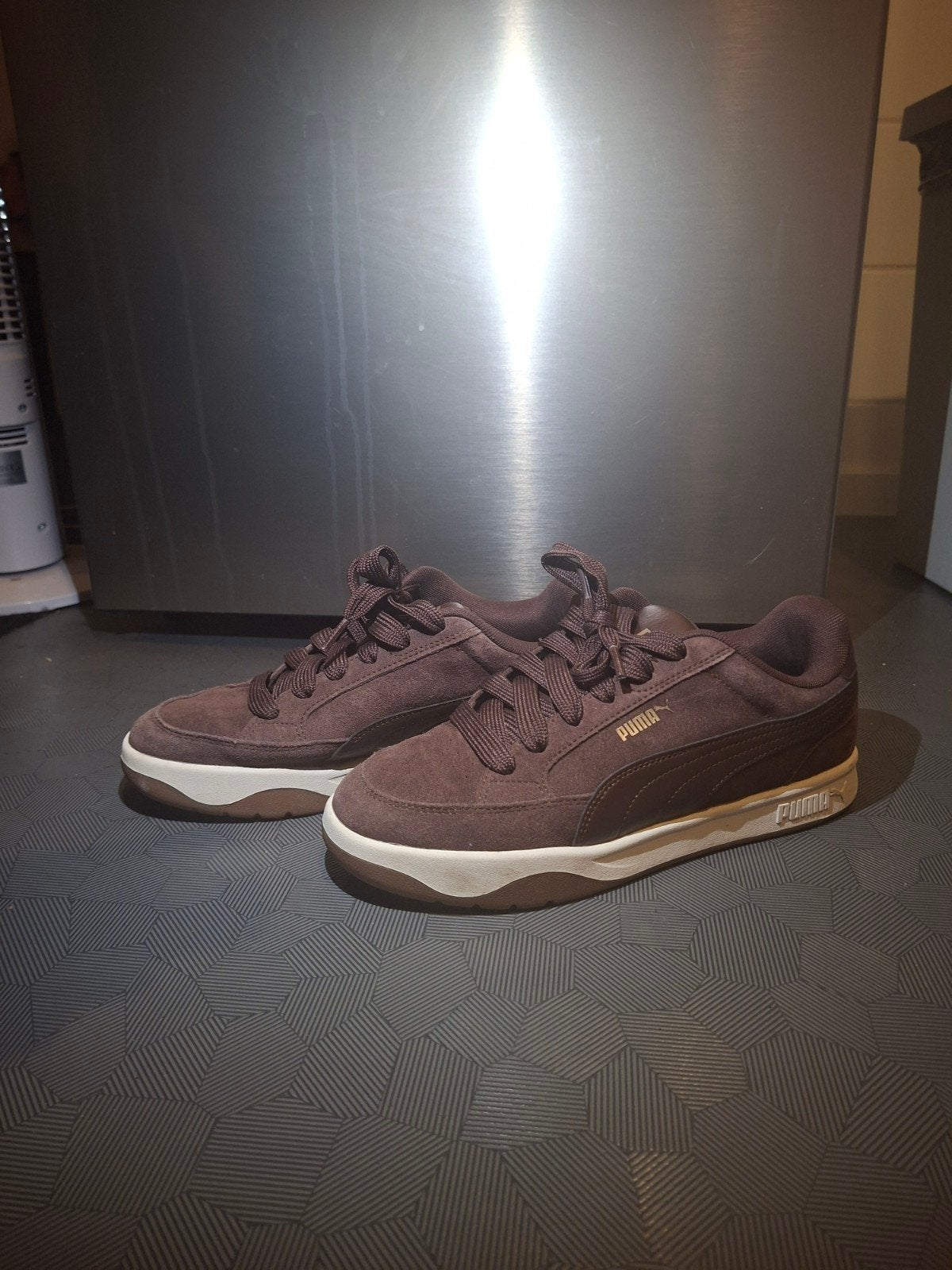 Sneakers, Puma, maat 40, bruin/rood, Puma, Ophalen of Verzenden, Rood, Sneakers of Gympen