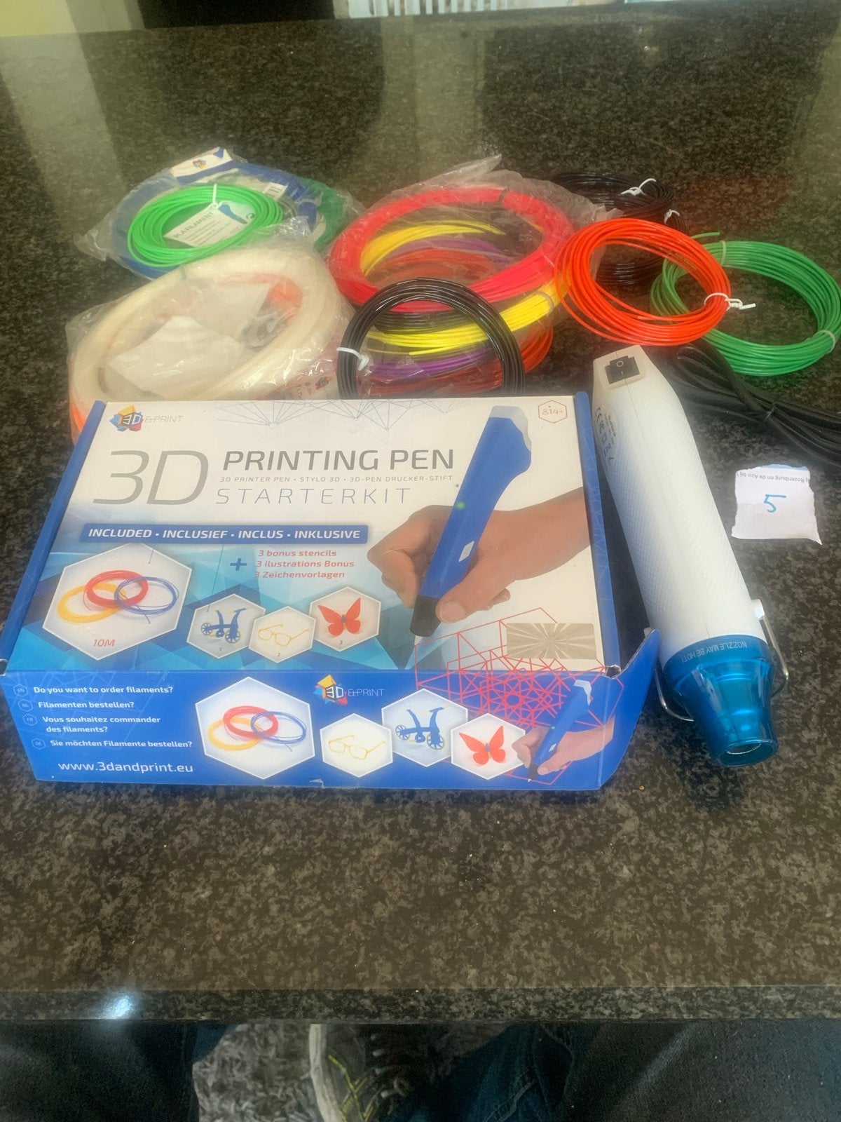 3D Printing Pen Starterkit met veel filament, Ophalen of Verzenden, Gebruikt