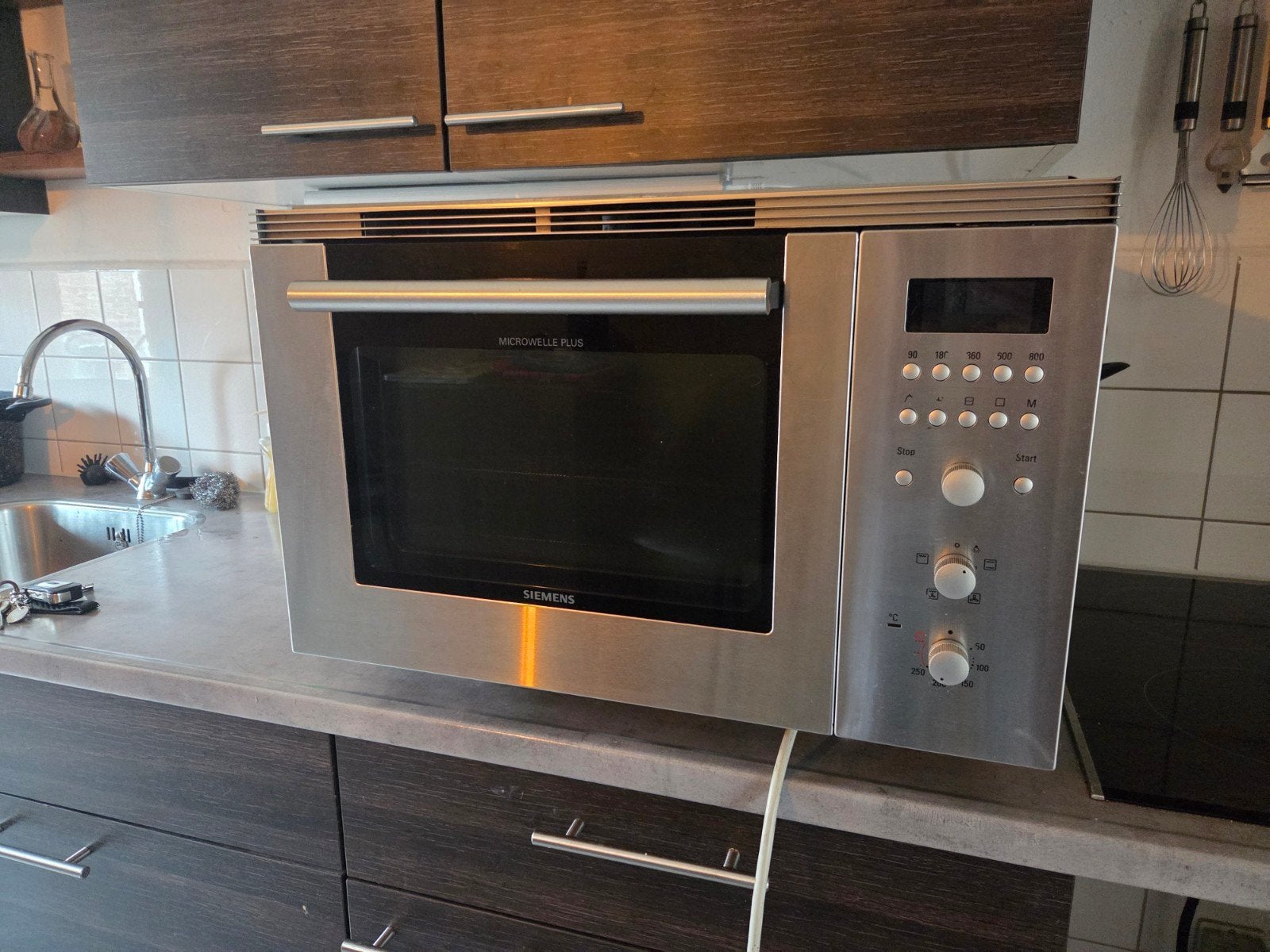Siemens HF85951NL Combimagnetron - RVS, Witgoed en Apparatuur, Combimagnetron, Gebruikt, 60 cm of meer, Grill