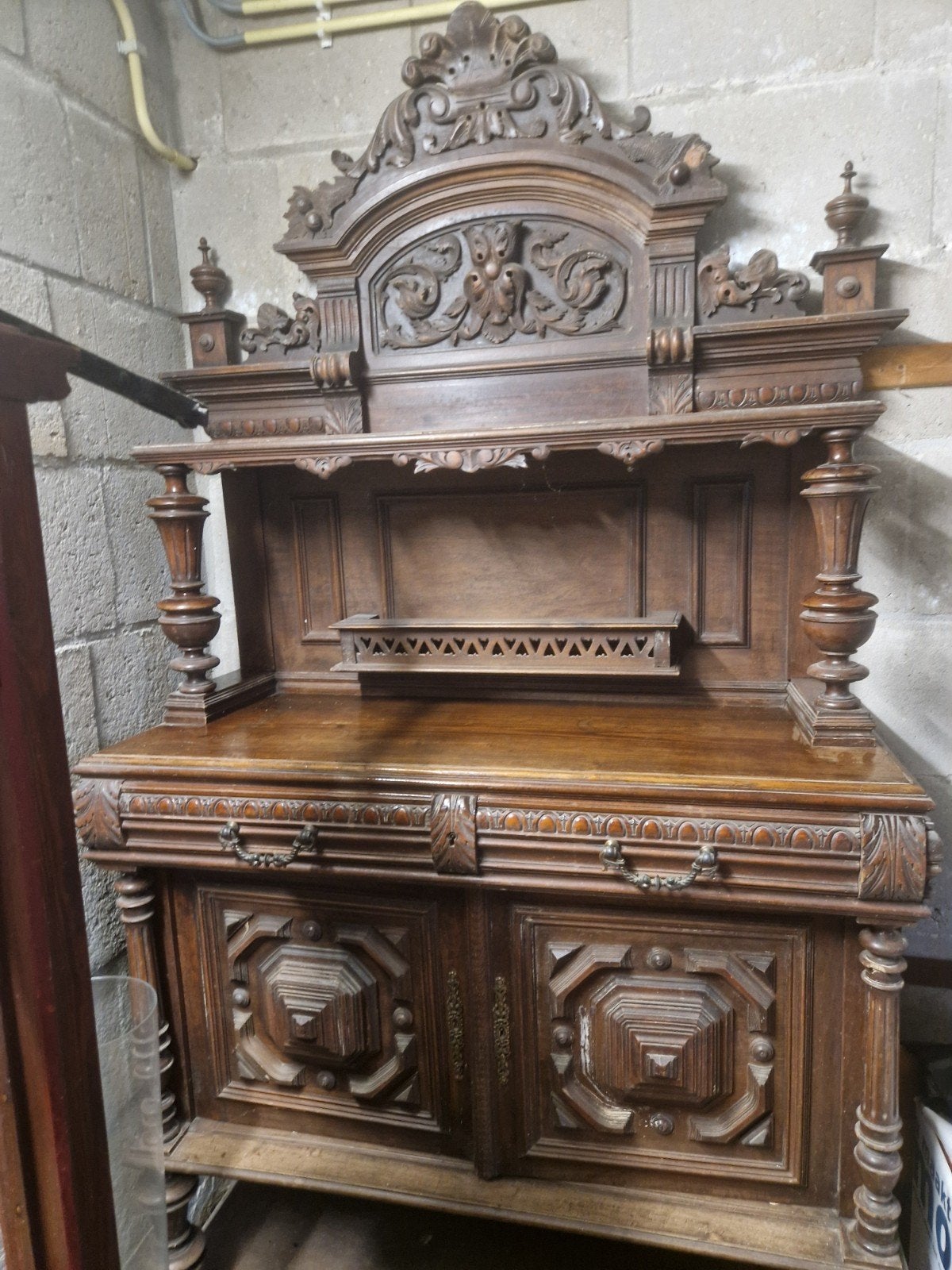 antieke kast, Ophalen