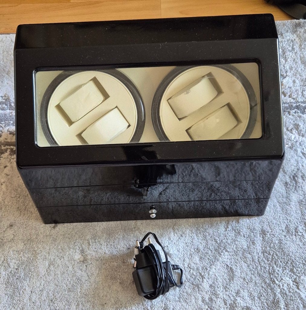 Horloge box Watchwinder Conrad KA074., Overige merken, Staal, Polshorloge, 1960 of later