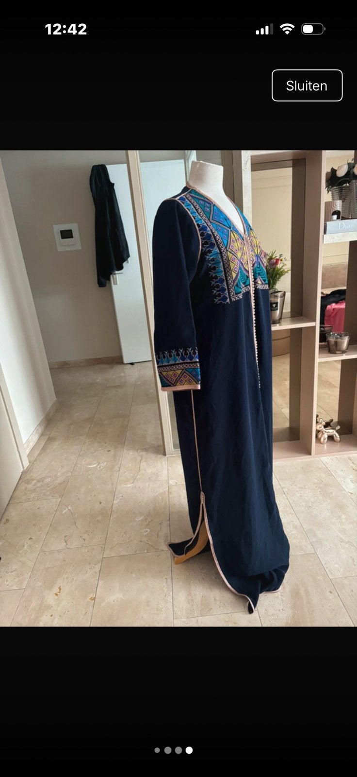 Marokkaanse kaftan /takschita/djellaba, Kleding | Dames, Gelegenheidskleding, Ophalen of Verzenden, Zo goed als nieuw, Maat 38/40 (M)
