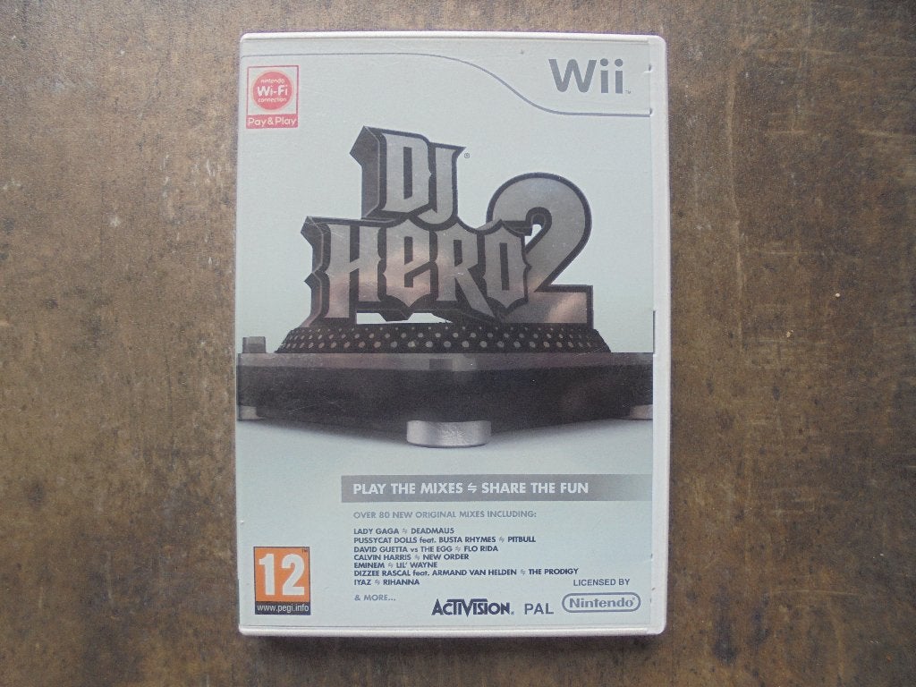 DJ Hero 2 voor Wii (zie foto's) IV, Muziek, Gebruikt, 1 speler, Ophalen of Verzenden