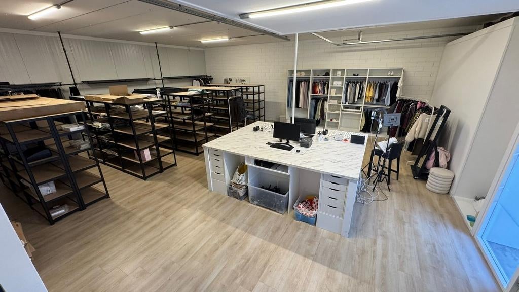 Groot werkeiland met opbergruimte, Ophalen of Verzenden, Gebruikt