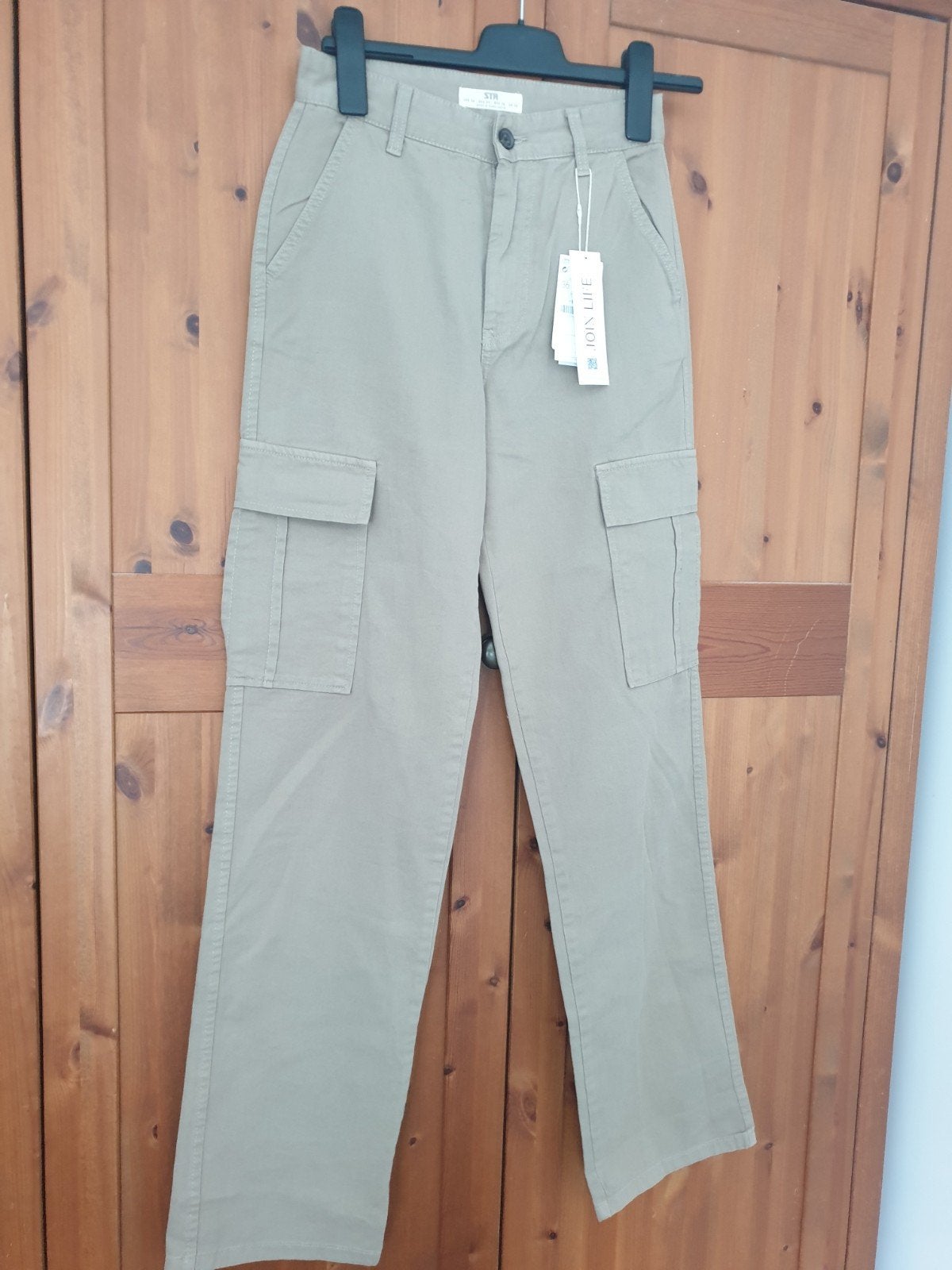 Nieuwe STR Cargo Broek - Maat 36 (S), Beige, Nieuw, STR, Ophalen of Verzenden