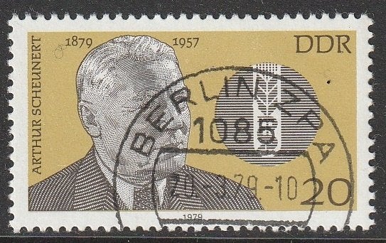 DDR 1979 2408 A Scheunert, Gest, Ophalen of Verzenden, DDR, Gestempeld