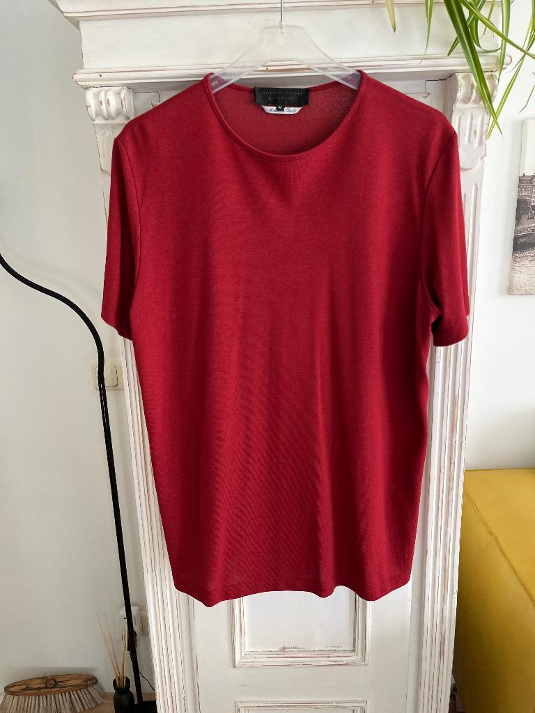 Dames t shirt maat 40 Marina Rinaldi sport zgan, Kleding | Dames, Grote Maten, Ophalen of Verzenden, Zo goed als nieuw, Rood, Shirt of Top