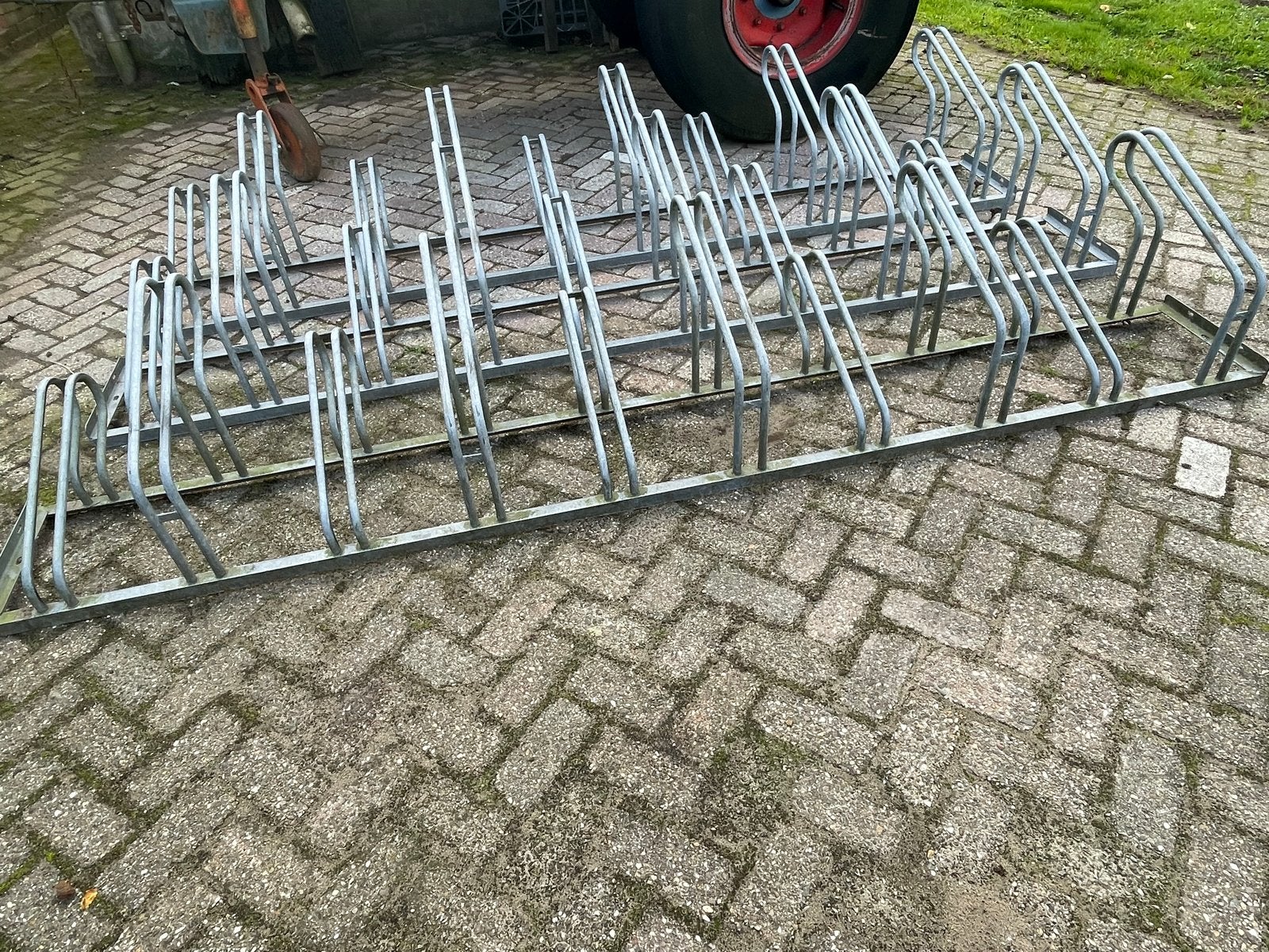 Zware verzinkte fietsenrekken Profi-line (diverse maten), Ophalen, Zo goed als nieuw