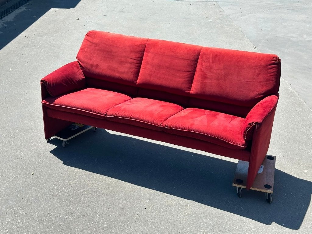 Bank Leolux Bora Bora — 3-zitsbank, Alcantara bekleding, Huis en Inrichting, Ophalen, Gebruikt, Driepersoons, 75 tot 100 cm