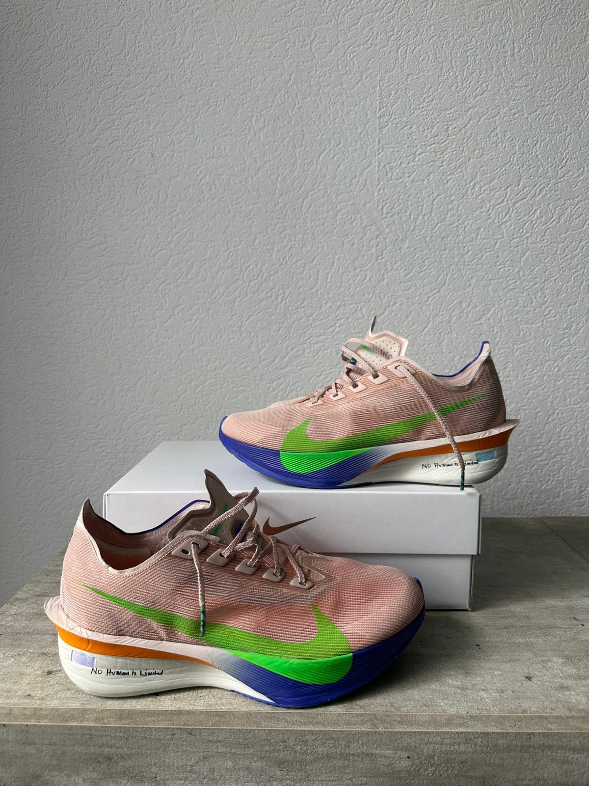 Nike ZoomX Vaporfly NEXT% 4 Eliud Kipchoge EU 43, Ophalen of Verzenden, Zo goed als nieuw, Hardlopen, Hardloopschoenen