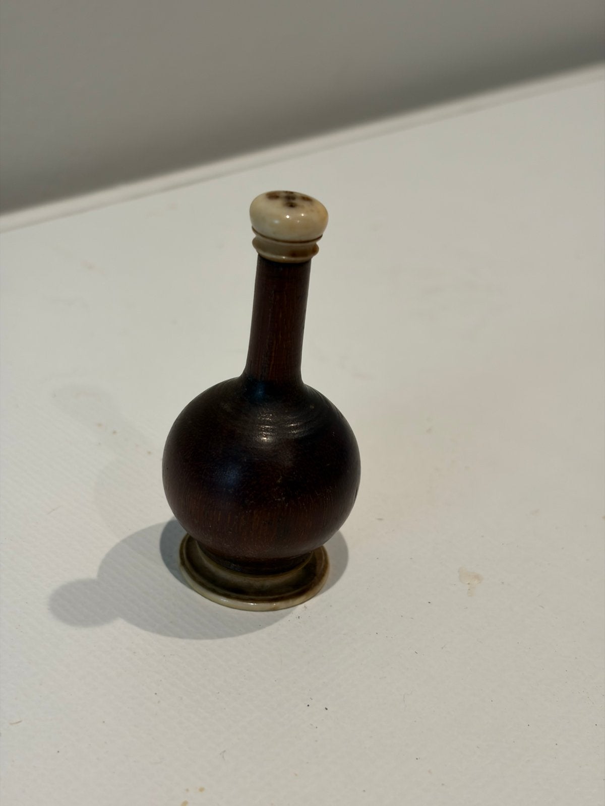 Antiek Houten Zoutvaatje - 7 cm Hoog, Ophalen of Verzenden