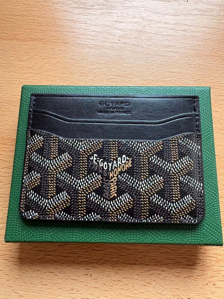 Originele Goyard kaarthouder Zwart/Bruin, Overige merken, Nieuw, Ophalen of Verzenden, Leer