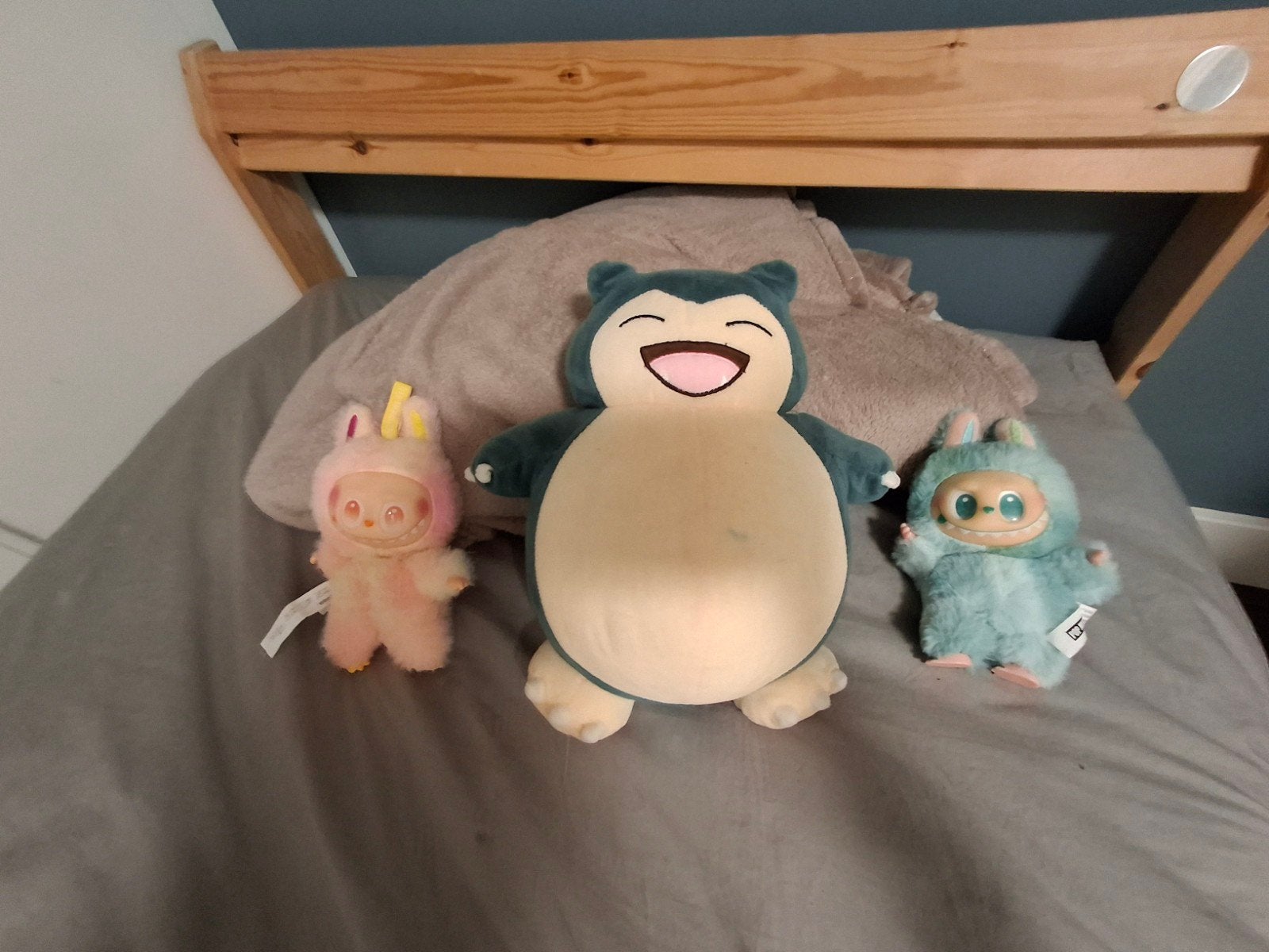 Leuke knuffels: Snorlax, roze en blauwe figuurtjes, Ophalen of Verzenden