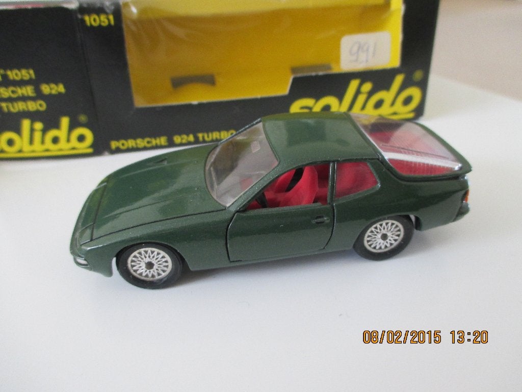 PORSCHE 924 TURBO 1980, Ophalen of Verzenden, Zo goed als nieuw, Auto, Solido