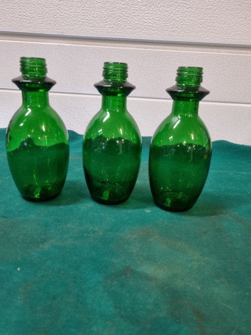 flesjes groen vintage 0.25l drie stuks, Ophalen of Verzenden, 'T Olde Gre-j, Info@toldegrej.nl, Endepoelstraat 20f Didam