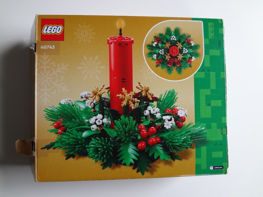 Lego nr.40743. kersttafeldecoratie., Gebruikt, Lego, Ophalen of Verzenden, Inclusief instructies