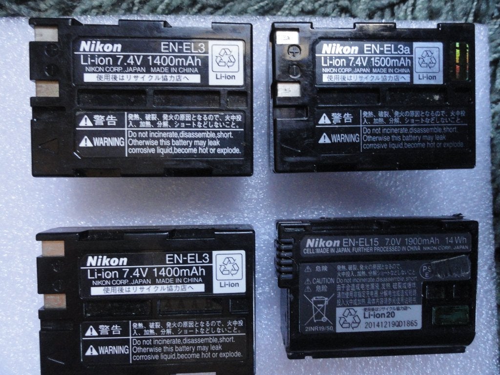 Nikon accu-packs (4 stuks), Zo goed als nieuw, Nikon, Batterij