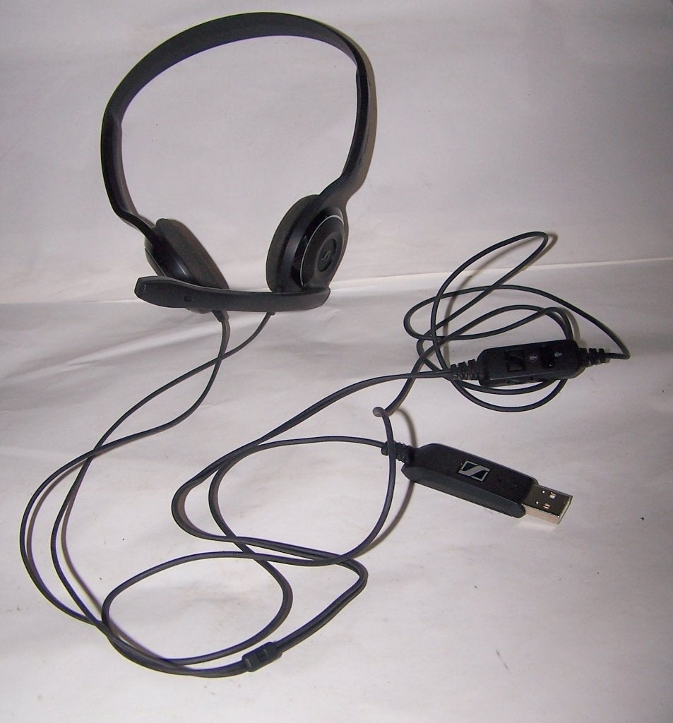 Sennheiser PC 8 USB Headset met Microfoon. Nwst., Sennheiser, On-ear, Ophalen of Verzenden, Zo goed als nieuw