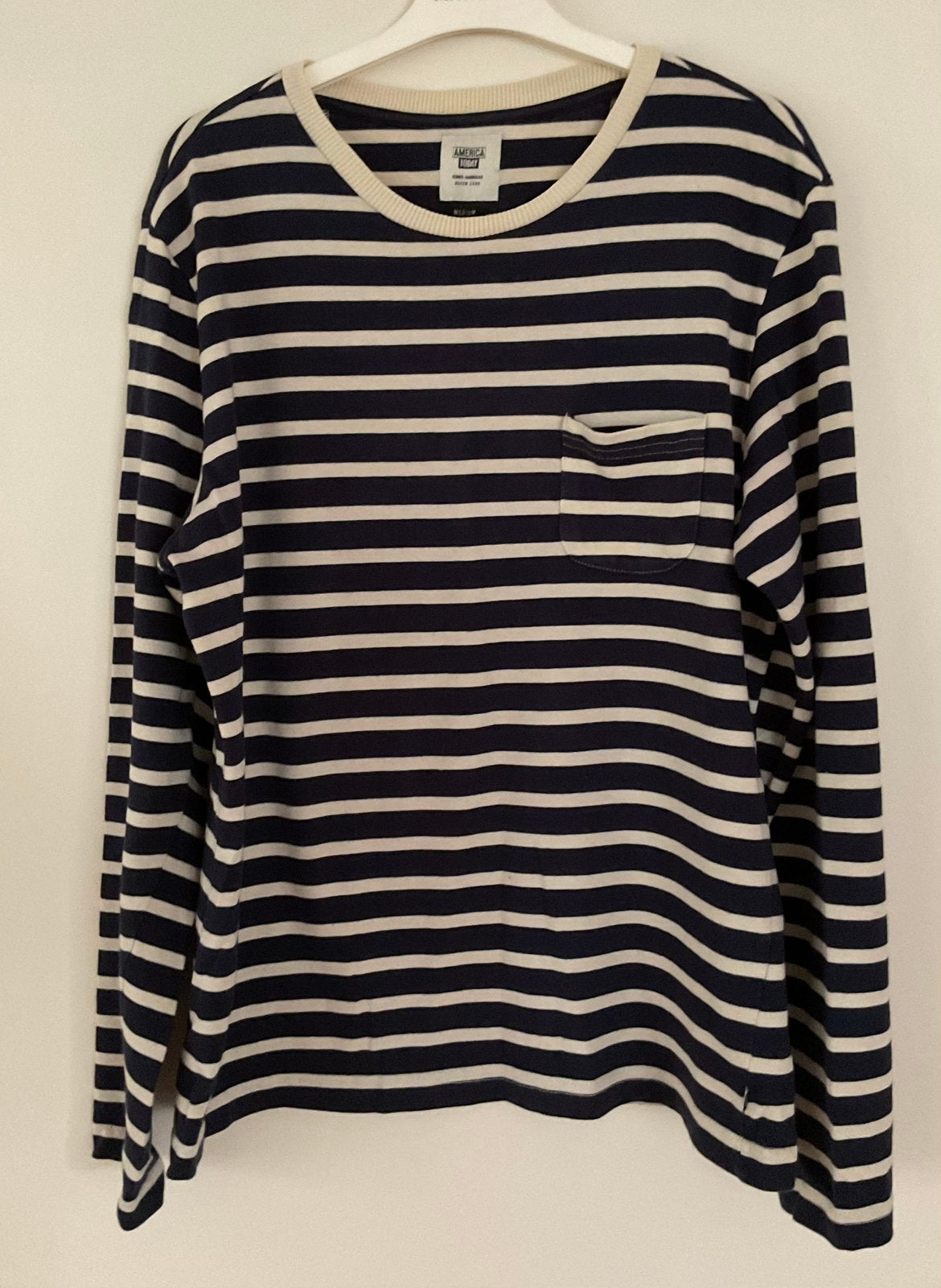 Shirt maat M - long sleeve, Ophalen of Verzenden, Zo goed als nieuw, Blauw