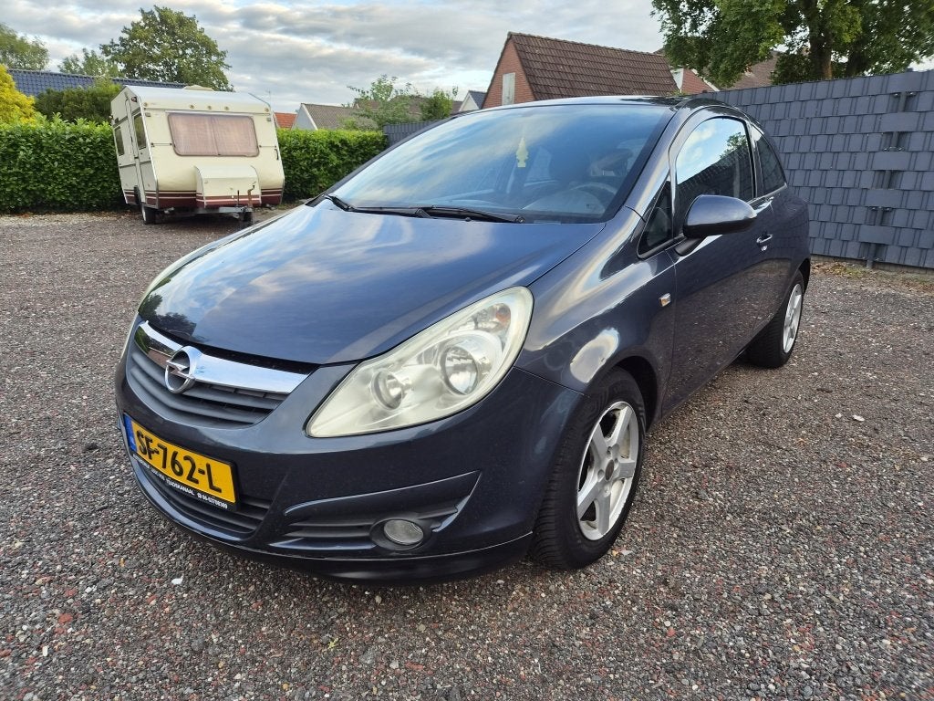 Opel Corsa 1.4-16V Business Airco Cruise control (bj 2009), Auto's, Opel, Gebruikt, 4 cilinders, Blauw, Bedrijf