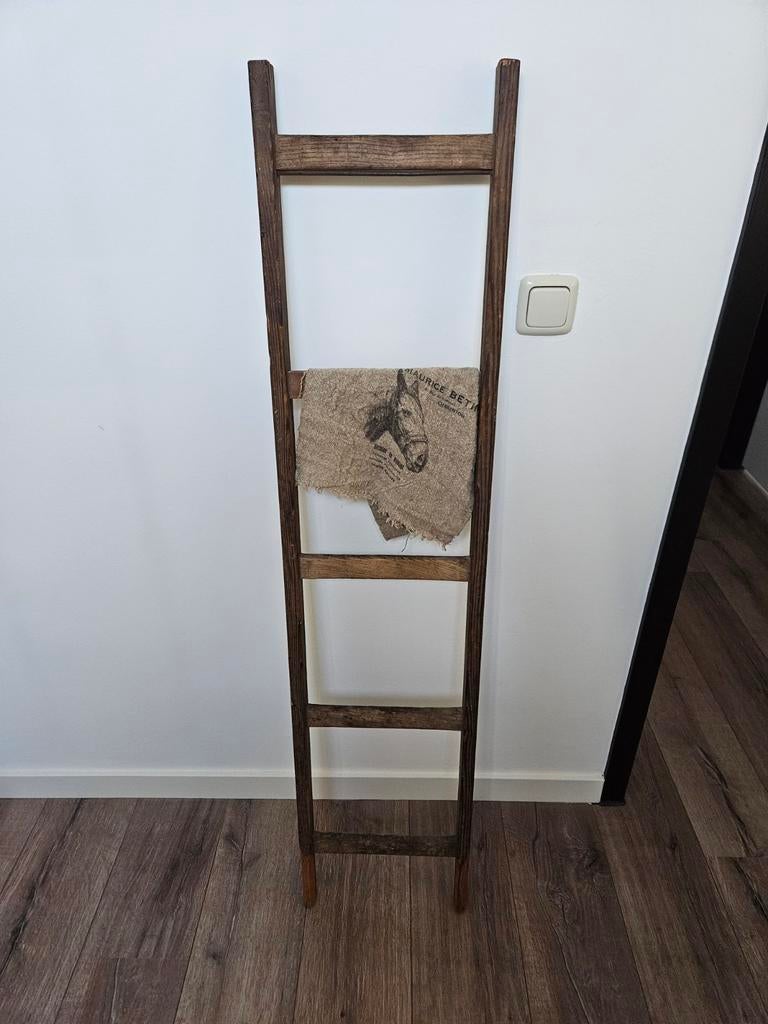 Landelijk decoratie trapje van hout, Ophalen, Hout, Gebruikt, Landelijk
