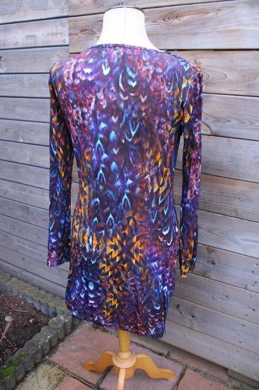 Jurk blauw/ paars/ oranje Caroline Biss mt 38 Vaste prijs, Maat 38/40 (M), Blauw, Ophalen of Verzenden, Zo goed als nieuw