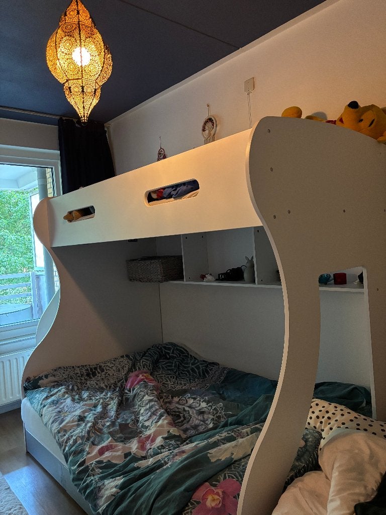 stevig Stapelbed twijfelaar en opberglades, Ophalen, Zo goed als nieuw, Stapelbed