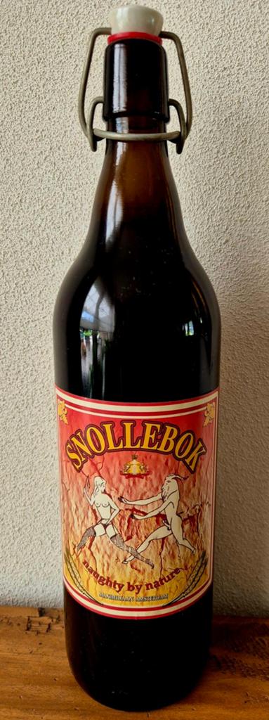 1996 1ltr fles Snolle bok bier MAXIMILIAAN AMSTERDAM WALLEN, Verzamelen, Biermerken, Ophalen of Verzenden, Zo goed als nieuw, Flesje(s)