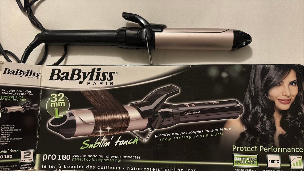 BaByliss C332E, krullen maker / tang Pro 180, Ophalen of Verzenden, Zo goed als nieuw, Haarverzorging