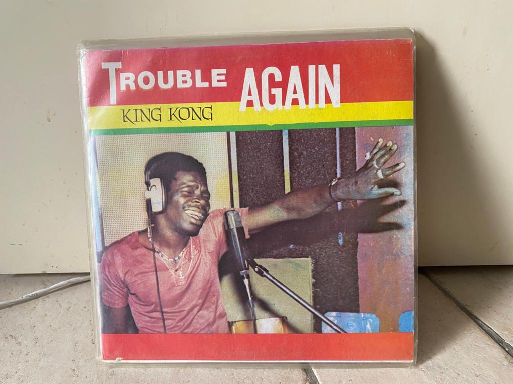 Reggae LP King Kong - trouble again, Ophalen of Verzenden, Gebruikt