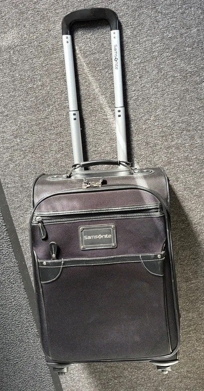 Samsonite Beauhaven Spinner zachte cabinekoffer, 4 wielen, Uitschuifbare handgreep, Gebruikt, Zacht kunststof, 35 tot 45 cm