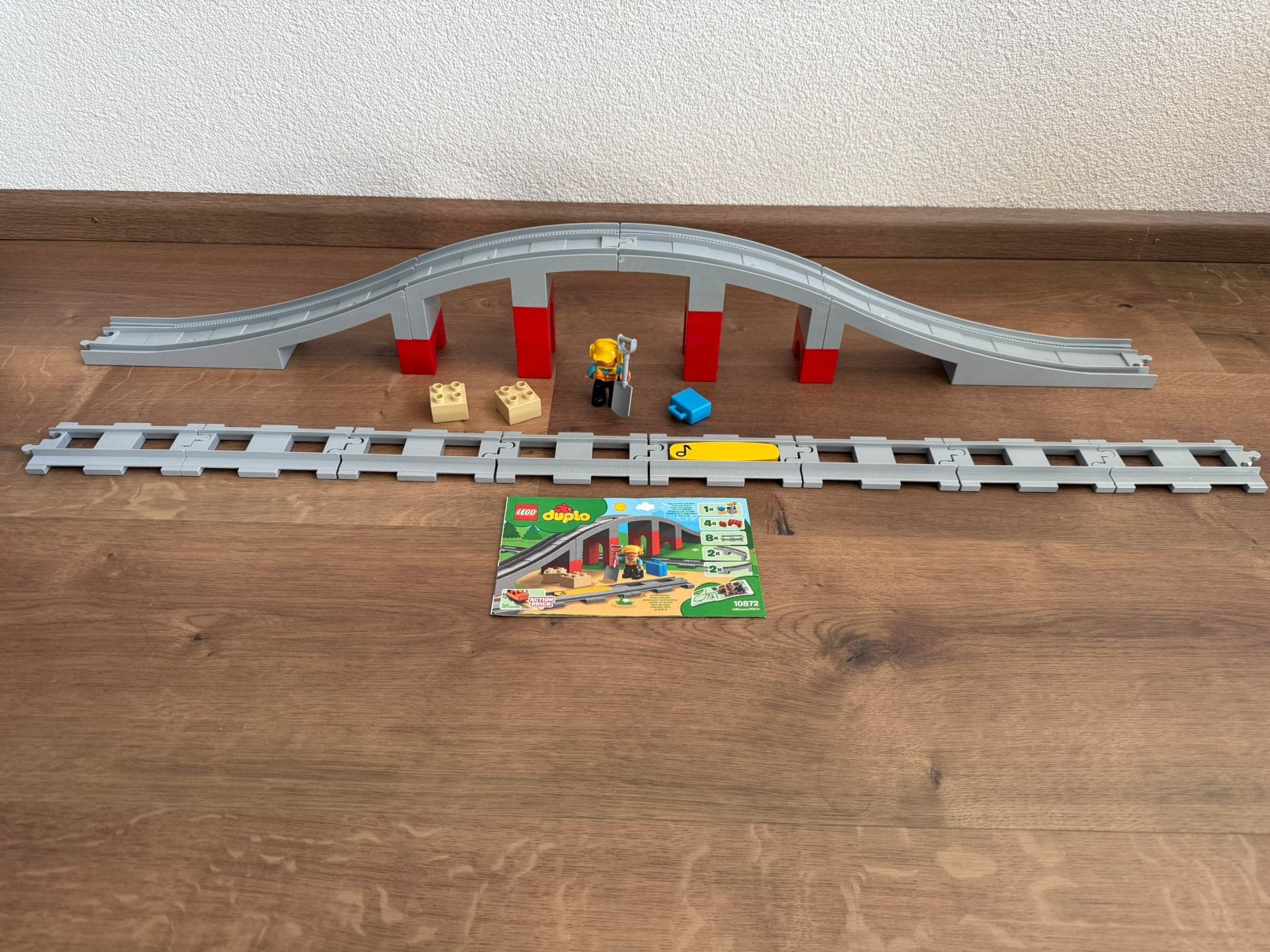 Uitbreiding LEGO Duplo treinbrug en rails | 10872, Inclusief instructies, Gebruikt, Ophalen of Verzenden, Duplo