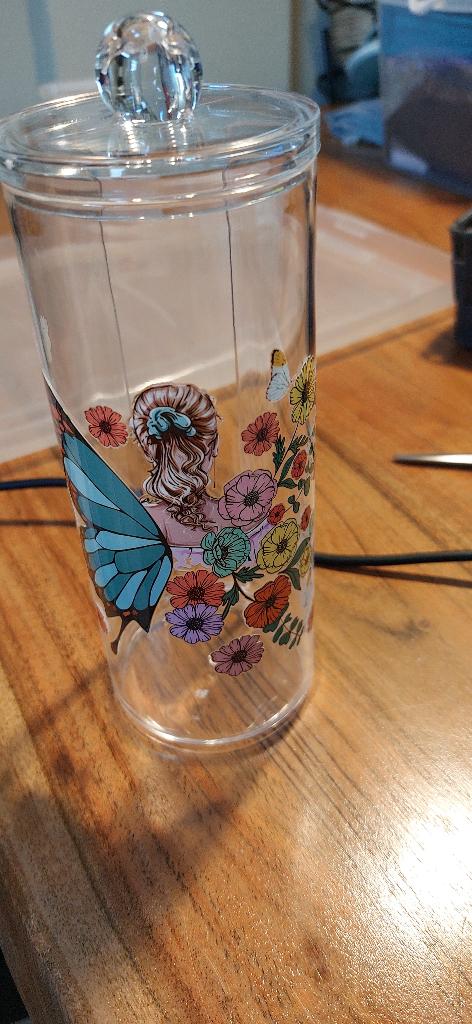 pot voor wattenschijfjes, Overige kleuren, Nieuw, Ophalen of Verzenden, Handen en Nagels