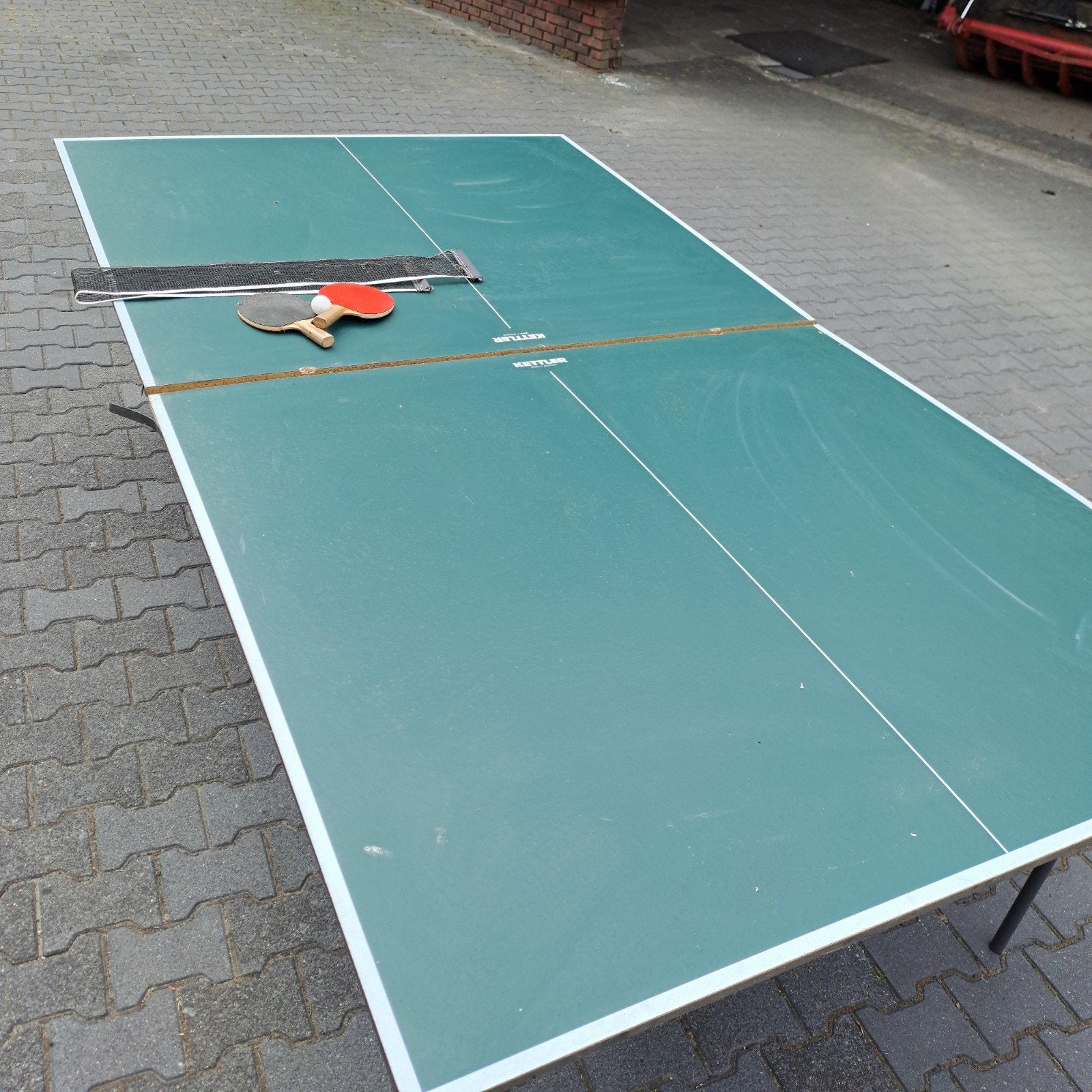 pingpong/tafeltennis tafel, Ophalen, Gebruikt, Tafel Indoor, Verrijdbaar