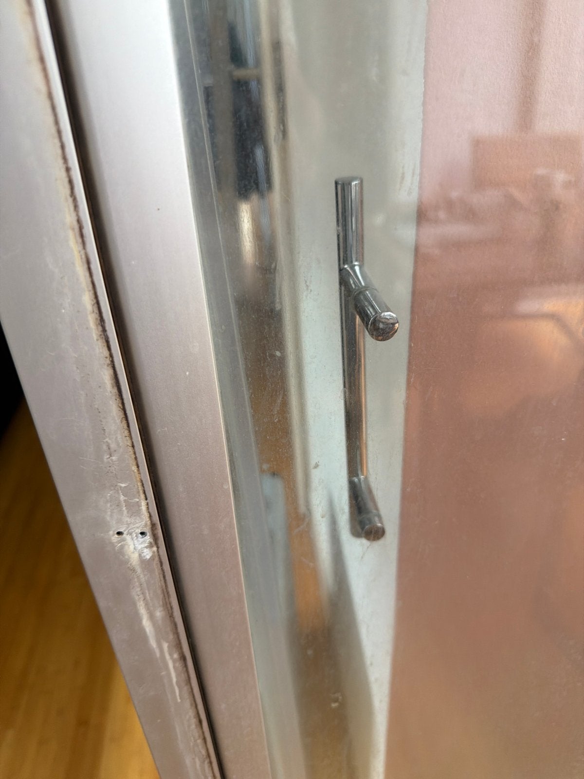 Glazen douche schuifdeur met aluminium frame
