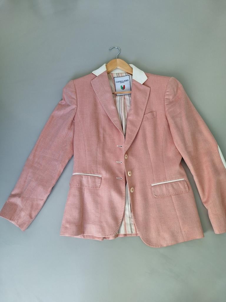 Roze Cavallero napoli jasje colbert 42, Ophalen of Verzenden, Zo goed als nieuw, Maat 42/44 (L), Roze