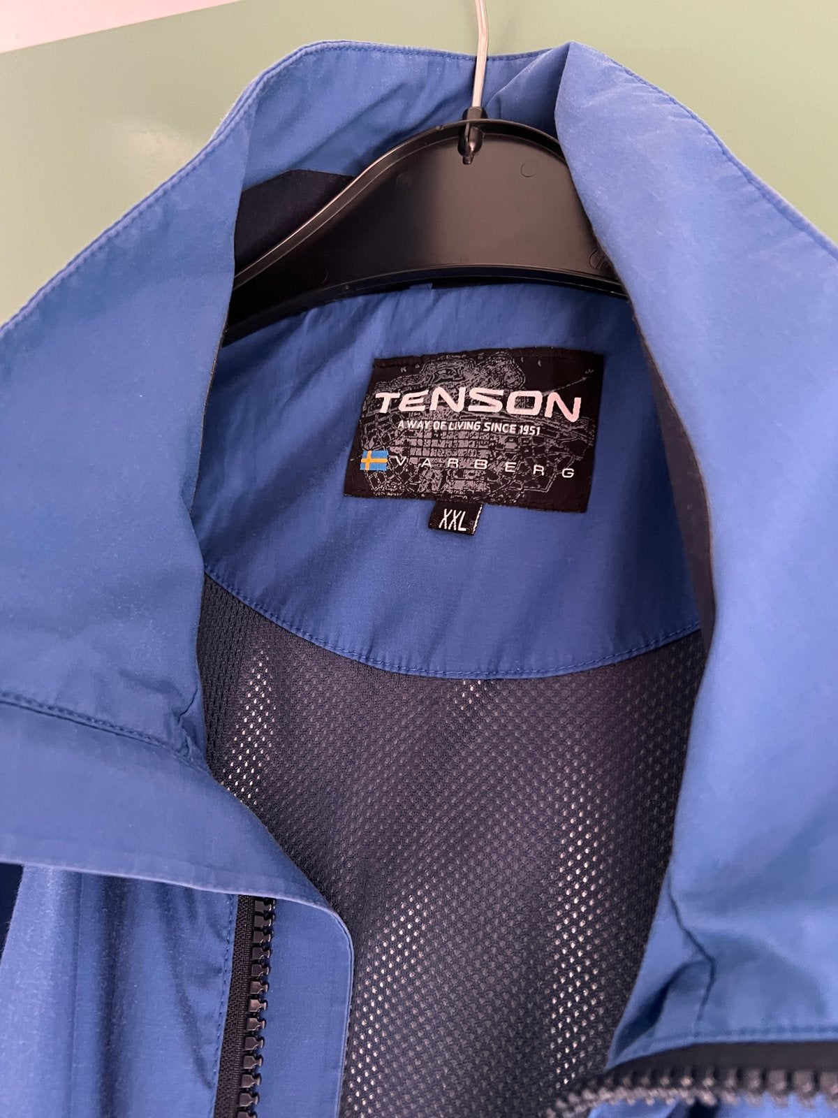 Tenson Heren Jas XXL - Blauw, Zo goed als nieuw, Kleding | Heren, Jassen | Zomer, Ophalen of Verzenden, Zo goed als nieuw, Overige maten