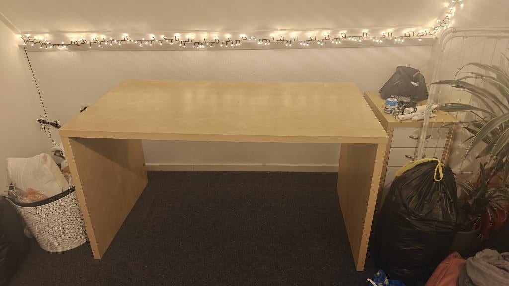Ikea Bureau Malm Beuken, Ophalen, Demontabel, Gebruikt, IKEA